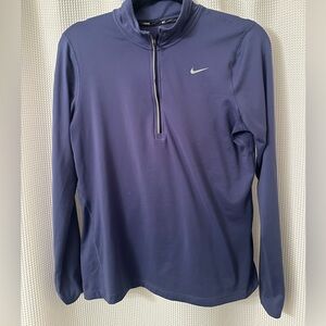 Nike Dri Fit Element Running 1/2 Zip Pullover Purple